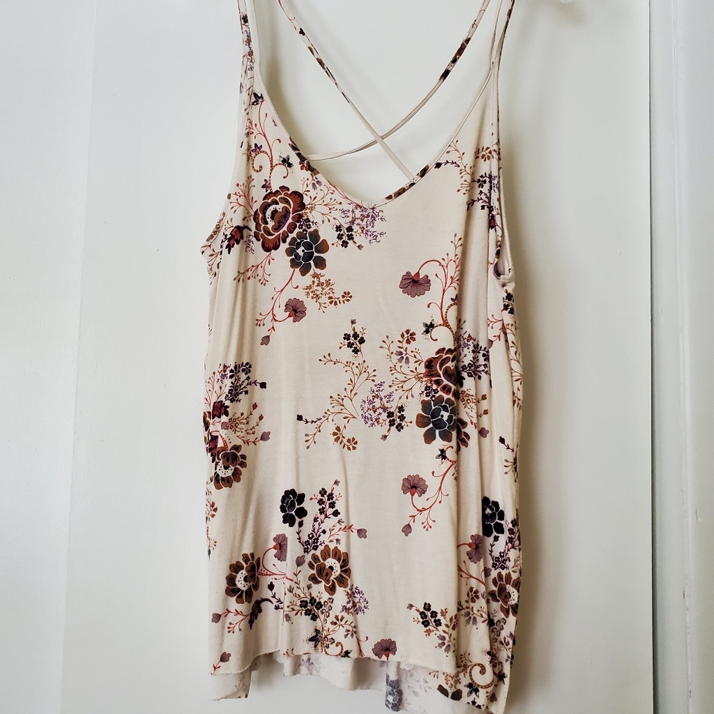 Floral American Eagle Tank